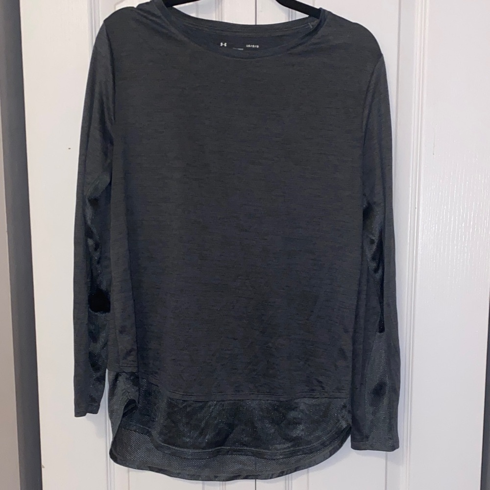 Under Armour Women's Dark Gray Long Sleeve Top